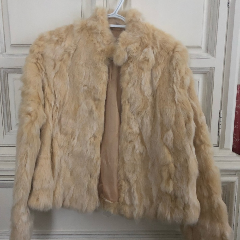 Wilson Leather genuine fur coat Med